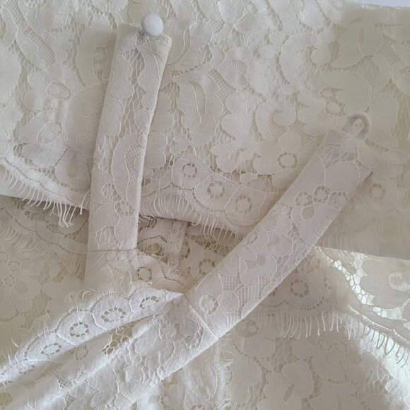 Keepsake The Label Sublime Drean Lace Halter Dress SZ S Ivory - Picture 7 of 14